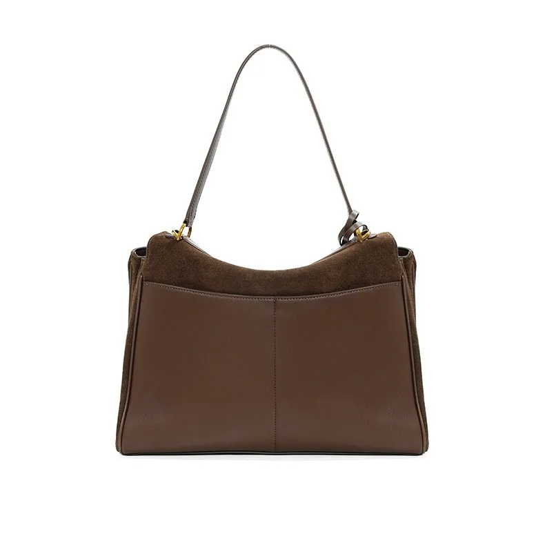 Kelly Suede Leather Handbag