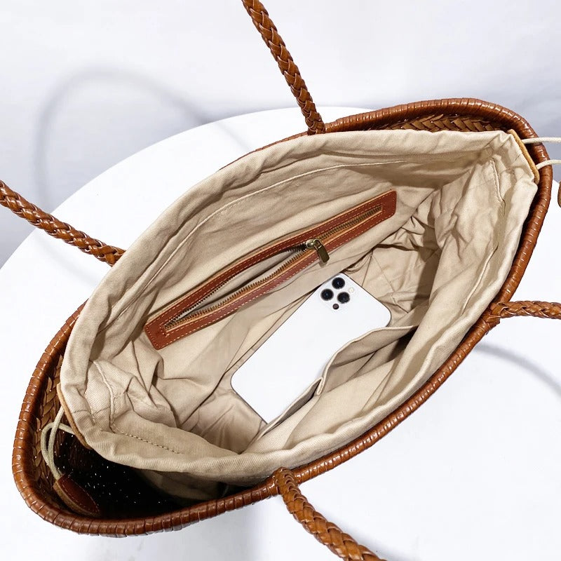 Chic Voyager-Luxe Leather Tote
