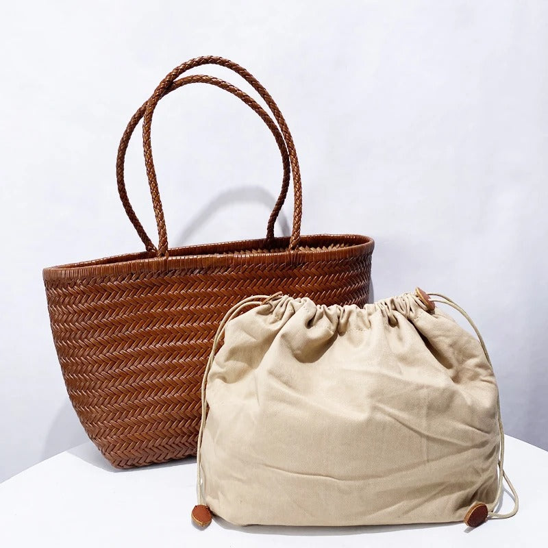Chic Voyager-Luxe Leather Tote