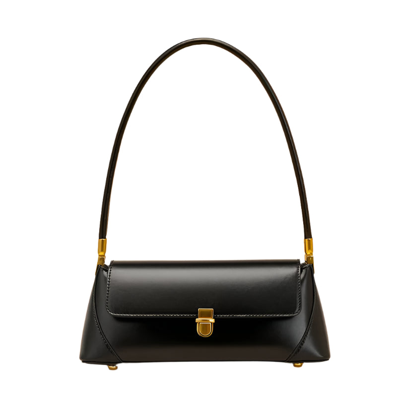 Sienna Luxe Leather Baguette Bag