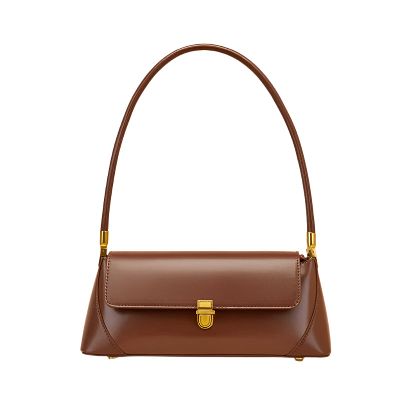 Sienna Luxe Leather Baguette Bag