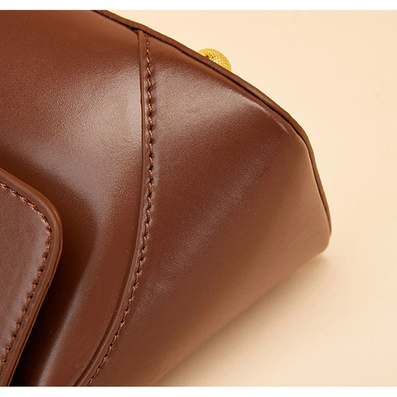 Sienna Luxe Leather Baguette Bag