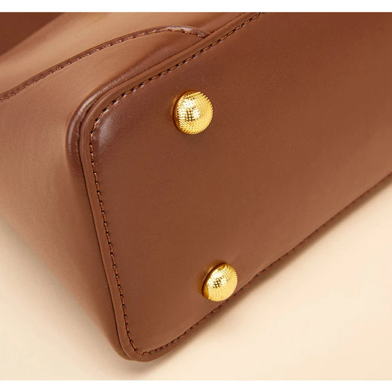 Sienna Luxe Leather Baguette Bag