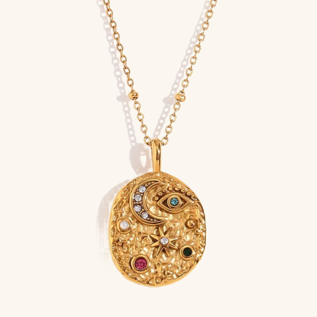 Stellar Eye Necklace 18k Gold