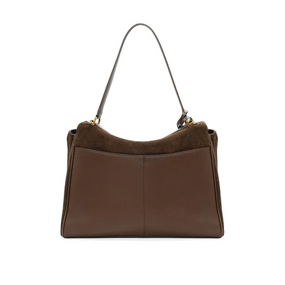 Kelly Suede Leather Handbag